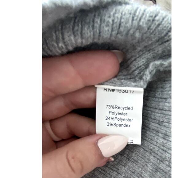 NWT Princess Polly Sonelle Knit Mini Dress Grey Size L/XL - Picture 7 of 7